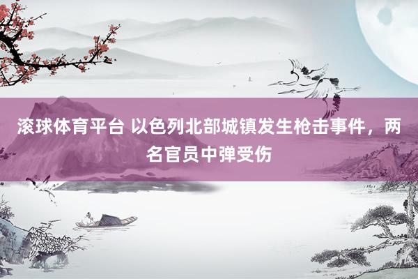 滚球体育平台 以色列北部城镇发生枪击事件，两名官员中弹受伤