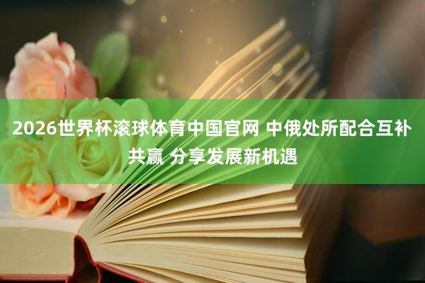 2026世界杯滚球体育中国官网 中俄处所配合互补共赢 分享发展新机遇