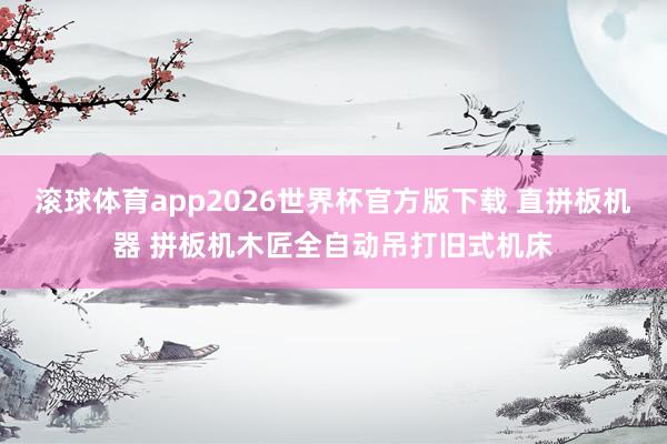 滚球体育app2026世界杯官方版下载 直拼板机器 拼板机木匠全自动吊打旧式机床