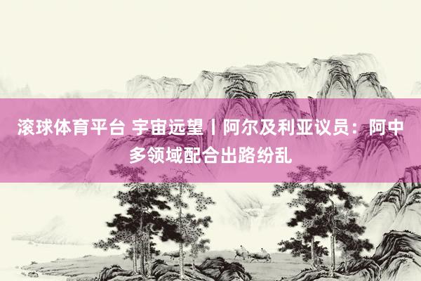 滚球体育平台 宇宙远望丨阿尔及利亚议员：阿中多领域配合出路纷乱