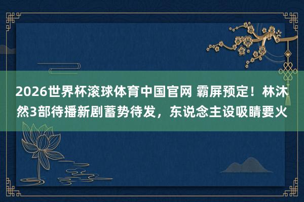 2026世界杯滚球体育中国官网 霸屏预定！林沐然3部待播新剧蓄势待发，东说念主设吸睛要火