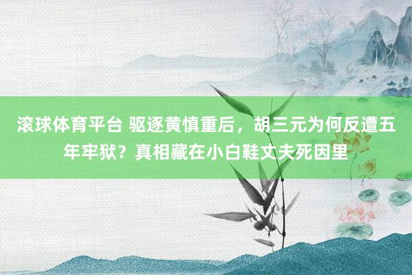 滚球体育平台 驱逐黄慎重后，胡三元为何反遭五年牢狱？真相藏在小白鞋丈夫死因里